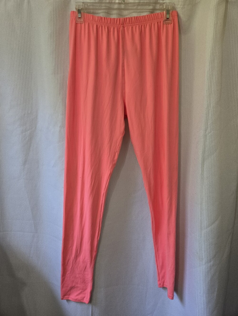 Womens Super Soft Leggings - Neon Coral Pink